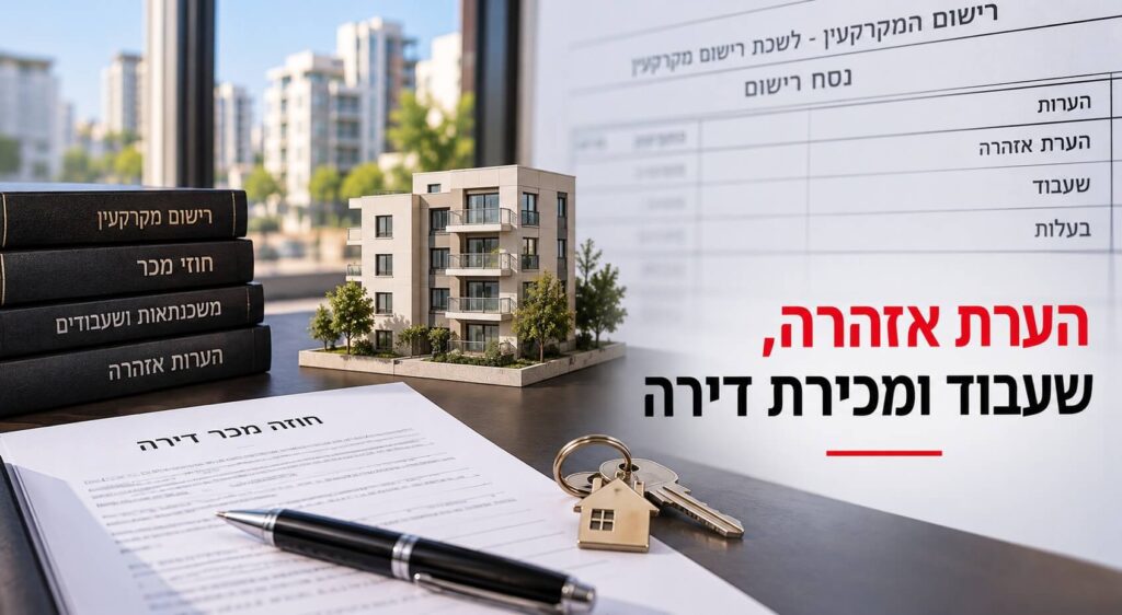 הערת אזהרה ושעבוד זכויות בהתחדשות עירונית: כיצד מגנים על בעלי הדירות?